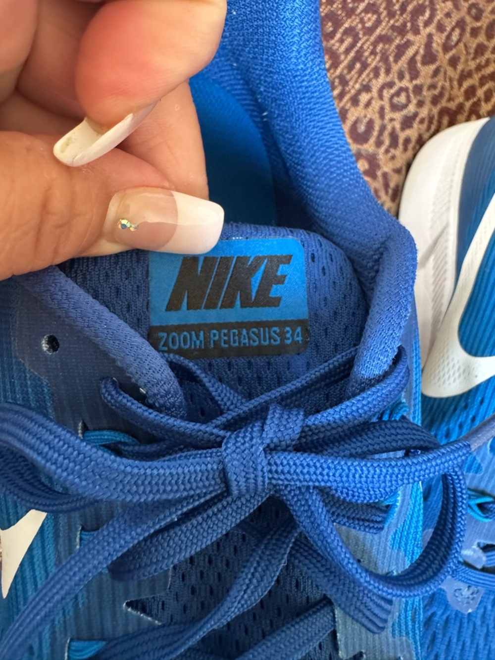 EUC Mens Nike Air Zoom Pegasus 34 Game Royal Blue Sneaker Shoes Size 11.5 - Picture 5 of 8
